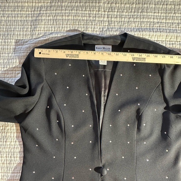 Chic Black Women's Maxi Dress with Jacket - Picture 9 of 15